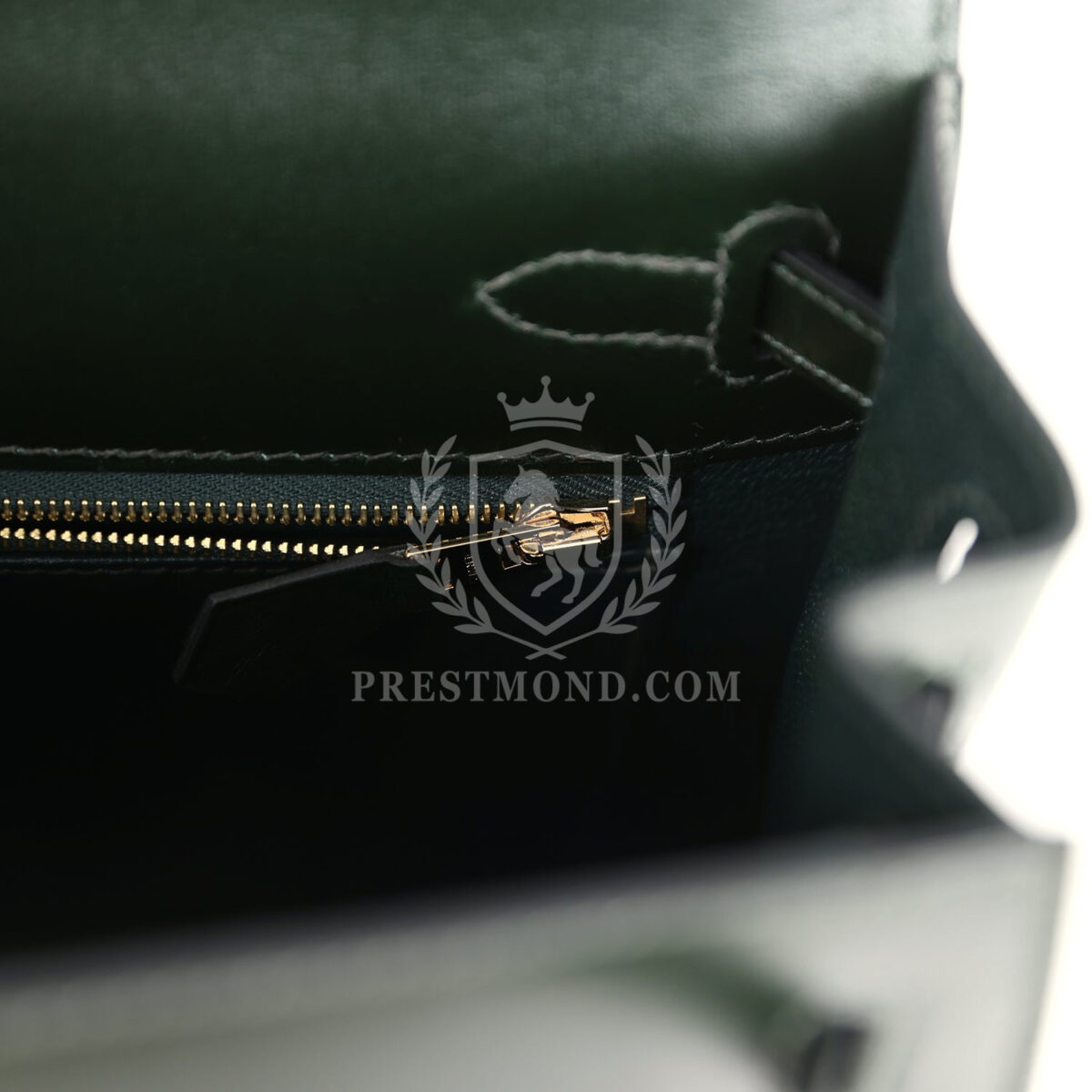 Hermes Kelly Sellier 25 Vert Fonce Box GHW — изображение 9