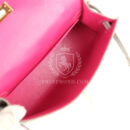Hermes Special Order (HSS) Kelly Sellier 20 Gris Perle Verso Matte Alligator GHW