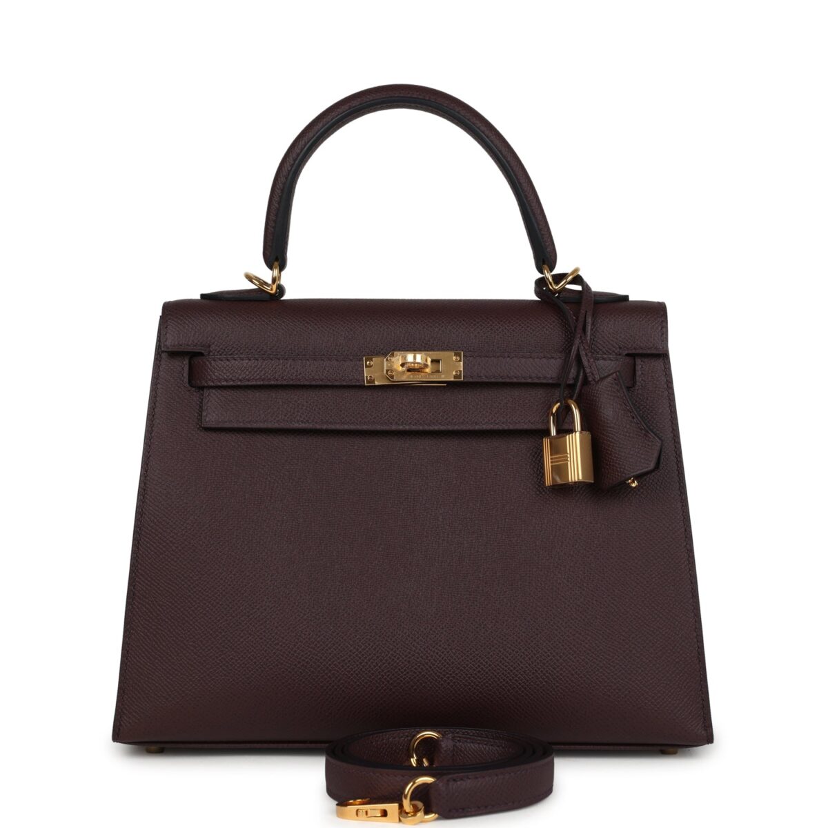 Hermes Kelly Sellier 25 Rouge Sellier Epsom GHW