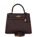 Hermes Kelly Sellier 25 Rouge Sellier Epsom GHW