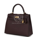 Hermes Kelly Sellier 25 Rouge Sellier Epsom GHW