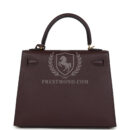 Hermes Kelly Sellier 25 Rouge Sellier Epsom GHW