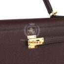 Hermes Kelly Sellier 25 Rouge Sellier Epsom GHW