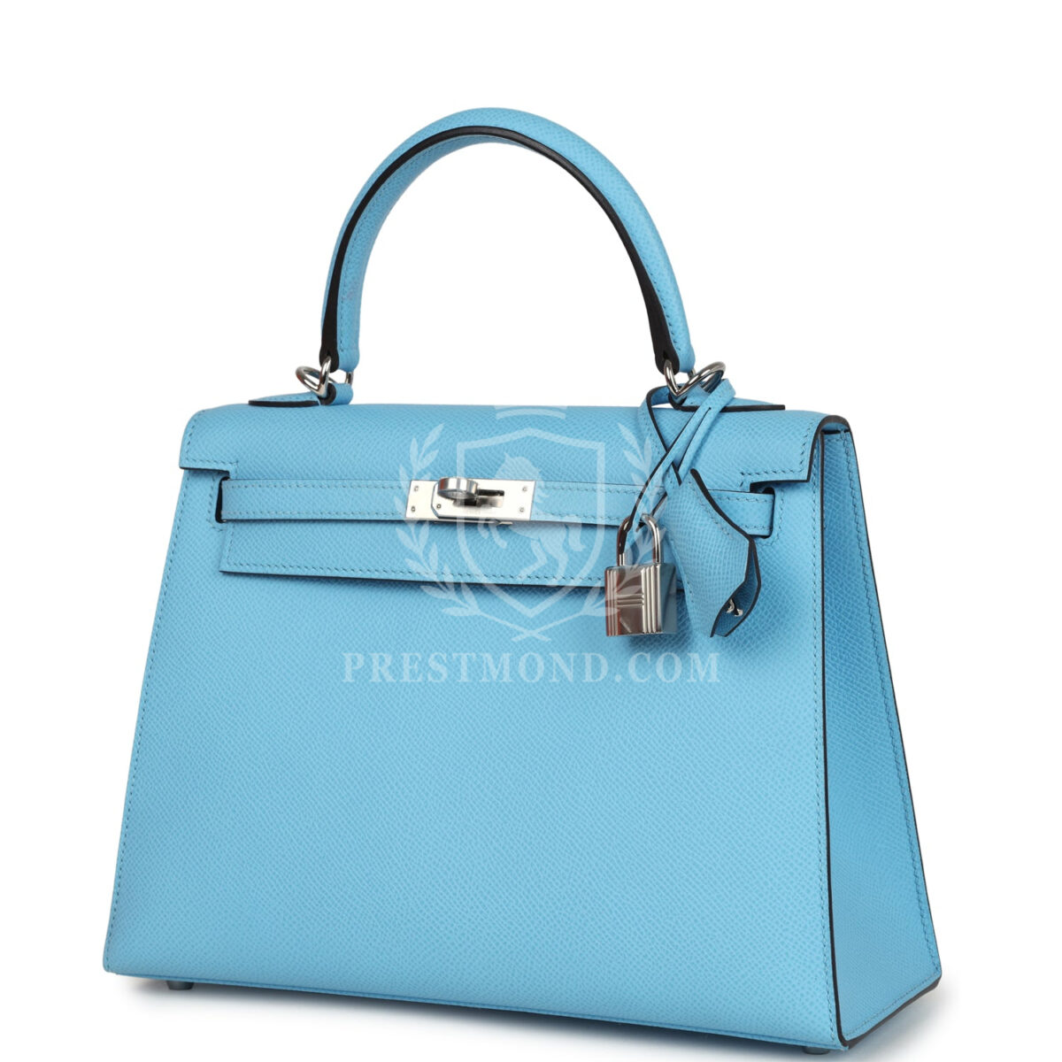 Hermes Kelly Sellier 25 Celeste Epsom PHW — изображение 3