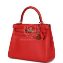 Hermes Kelly Retourne 28 Rouge Tomate Evercolor GHW