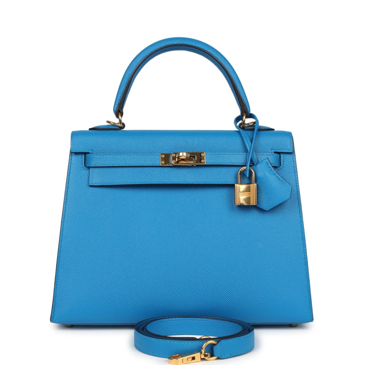 Hermes Kelly Sellier 25 Bleu Zanzibar Epsom GHW