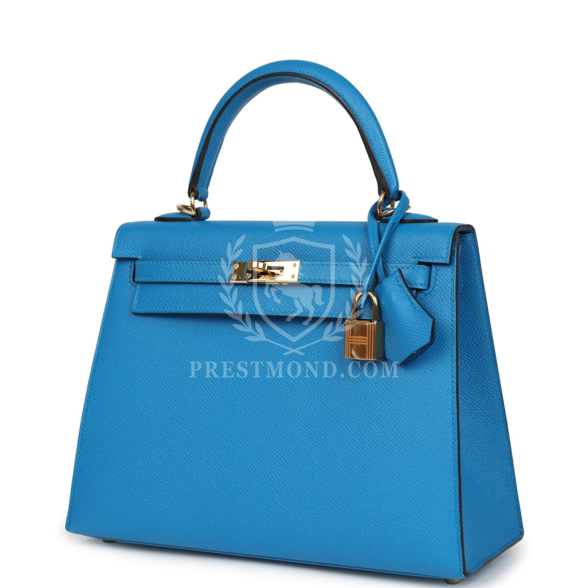 Hermes Kelly Sellier 25 Bleu Zanzibar Epsom GHW — изображение 5
