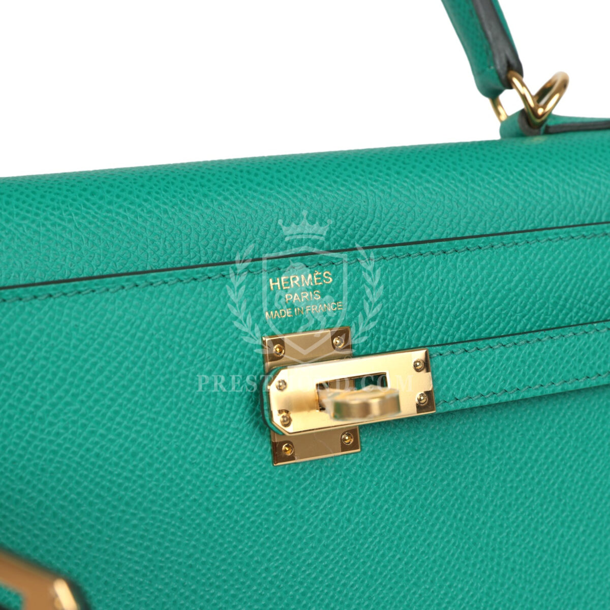 Hermes Kelly Sellier 25 Vert Jade Epsom GHW — изображение 7