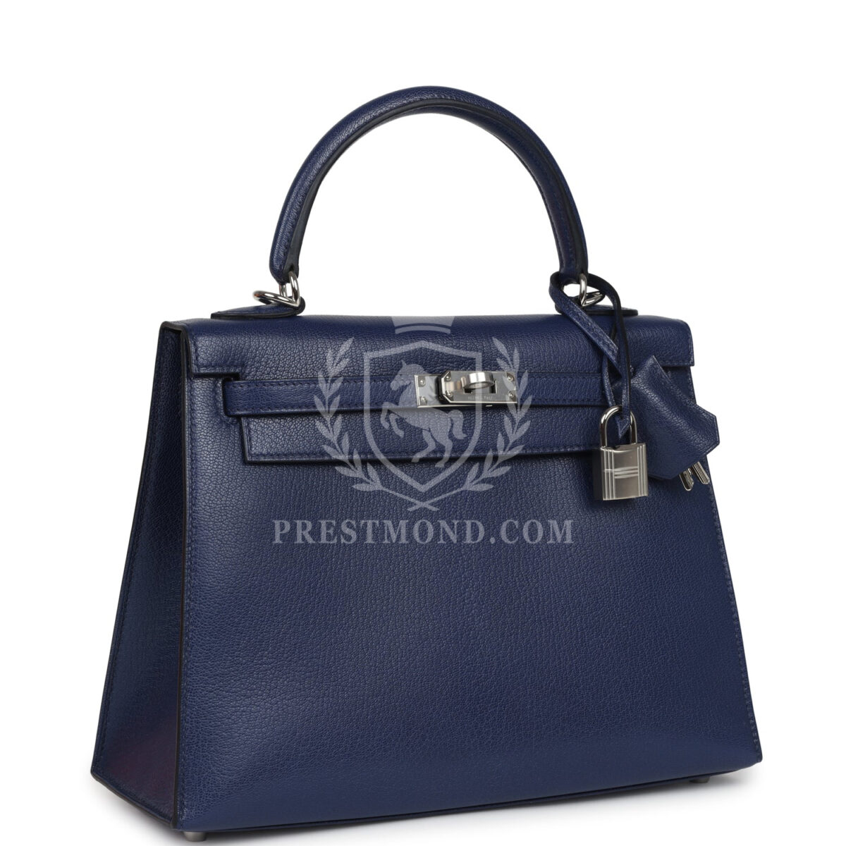 Hermes Kelly Sellier 25 Bleu Saphir Chevre Chamkila PHW — изображение 2