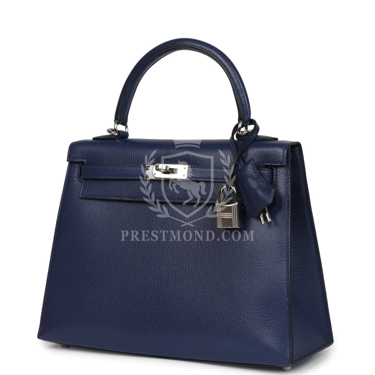 Hermes Kelly Sellier 25 Bleu Saphir Chevre Chamkila PHW — изображение 5