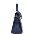 Hermes Kelly Sellier 25 Bleu Saphir Chevre Chamkila PHW