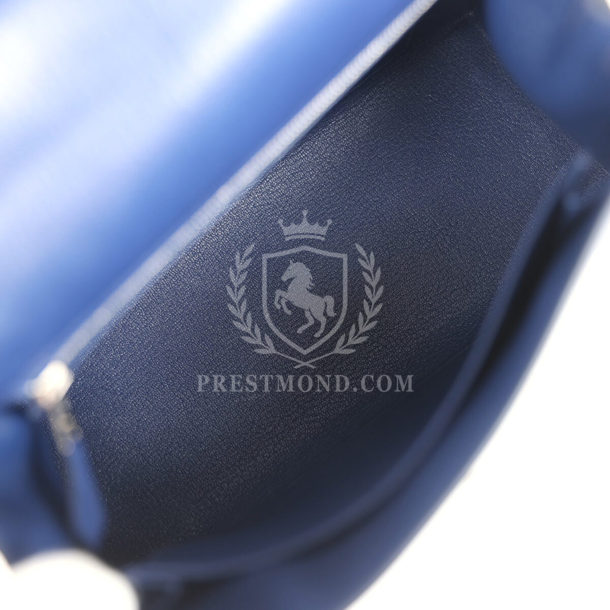 Hermes Kelly Sellier 25 Bleu Saphir Chevre Chamkila PHW — изображение 8