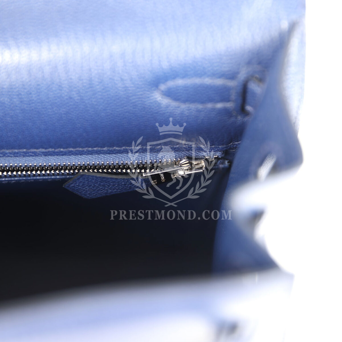 Hermes Kelly Sellier 25 Bleu Saphir Chevre Chamkila PHW — изображение 9