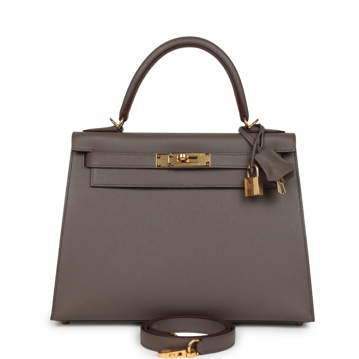 Hermes Kelly Sellier 28 Etain Epsom GHW