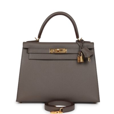 Hermes Kelly Sellier 28 Etain Epsom GHW