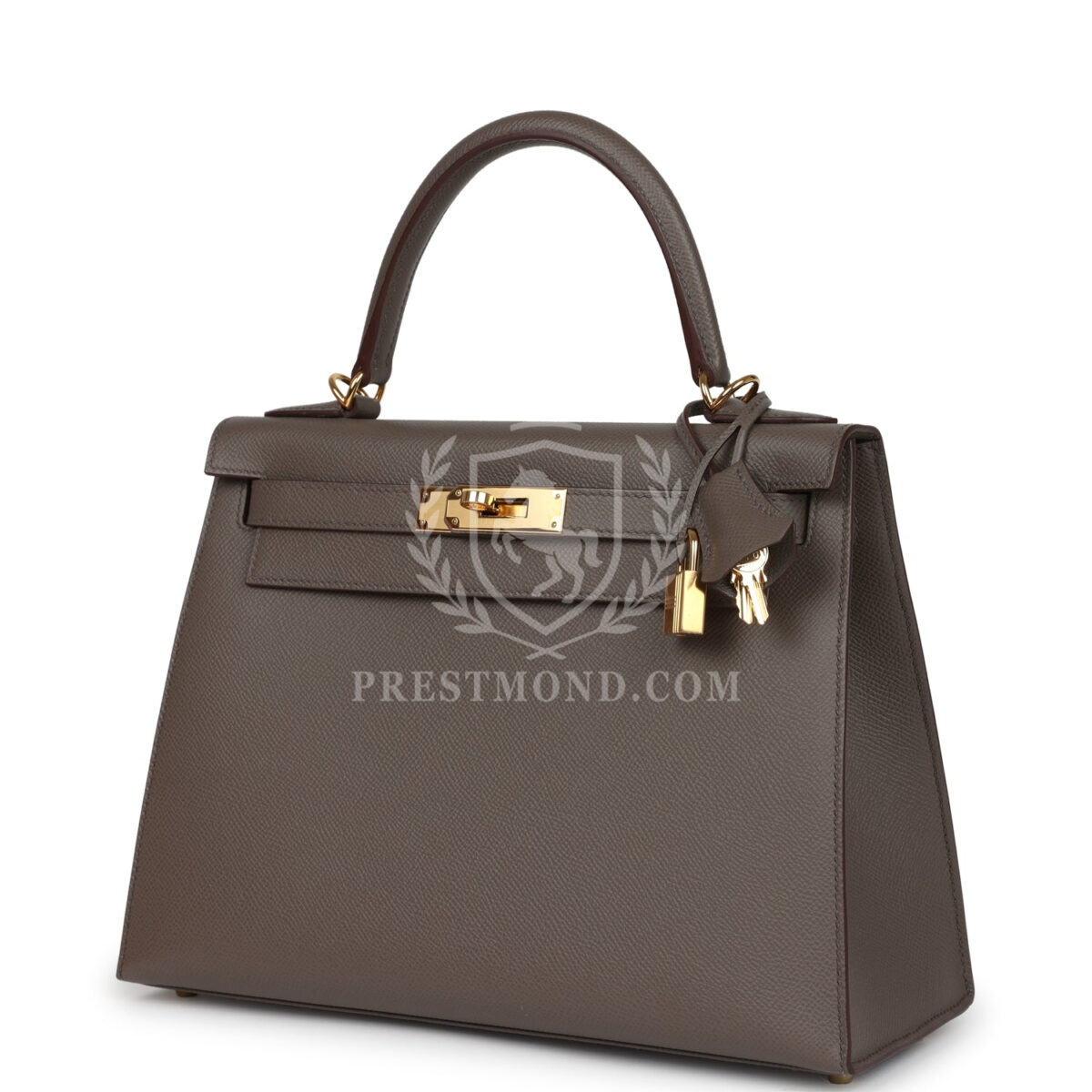 Hermes Kelly Sellier 28 Etain Epsom GHW — изображение 5