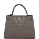 Hermes Kelly Sellier 28 Etain Epsom GHW