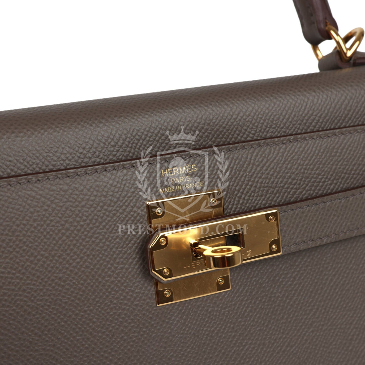 Hermes Kelly Sellier 28 Etain Epsom GHW — изображение 7