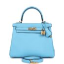 Hermes Kelly Retourne 25 Celeste Swift GHW