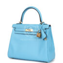 Hermes Kelly Retourne 25 Celeste Swift GHW