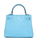 Hermes Kelly Retourne 25 Celeste Swift GHW