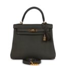 Hermes Kelly Retourne 25 Vert De Gris Togo GHW