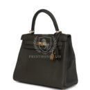 Hermes Kelly Retourne 25 Vert De Gris Togo GHW