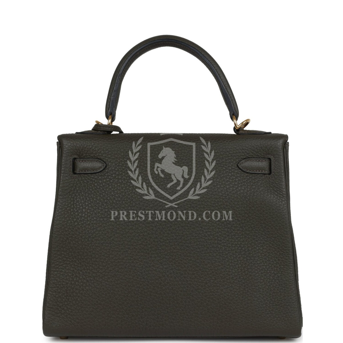Hermes Kelly Retourne 25 Vert De Gris Togo GHW — изображение 4