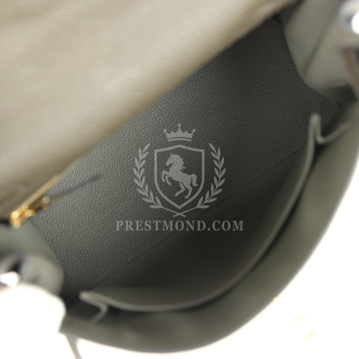 Hermes Kelly Retourne 25 Vert De Gris Togo GHW — изображение 8
