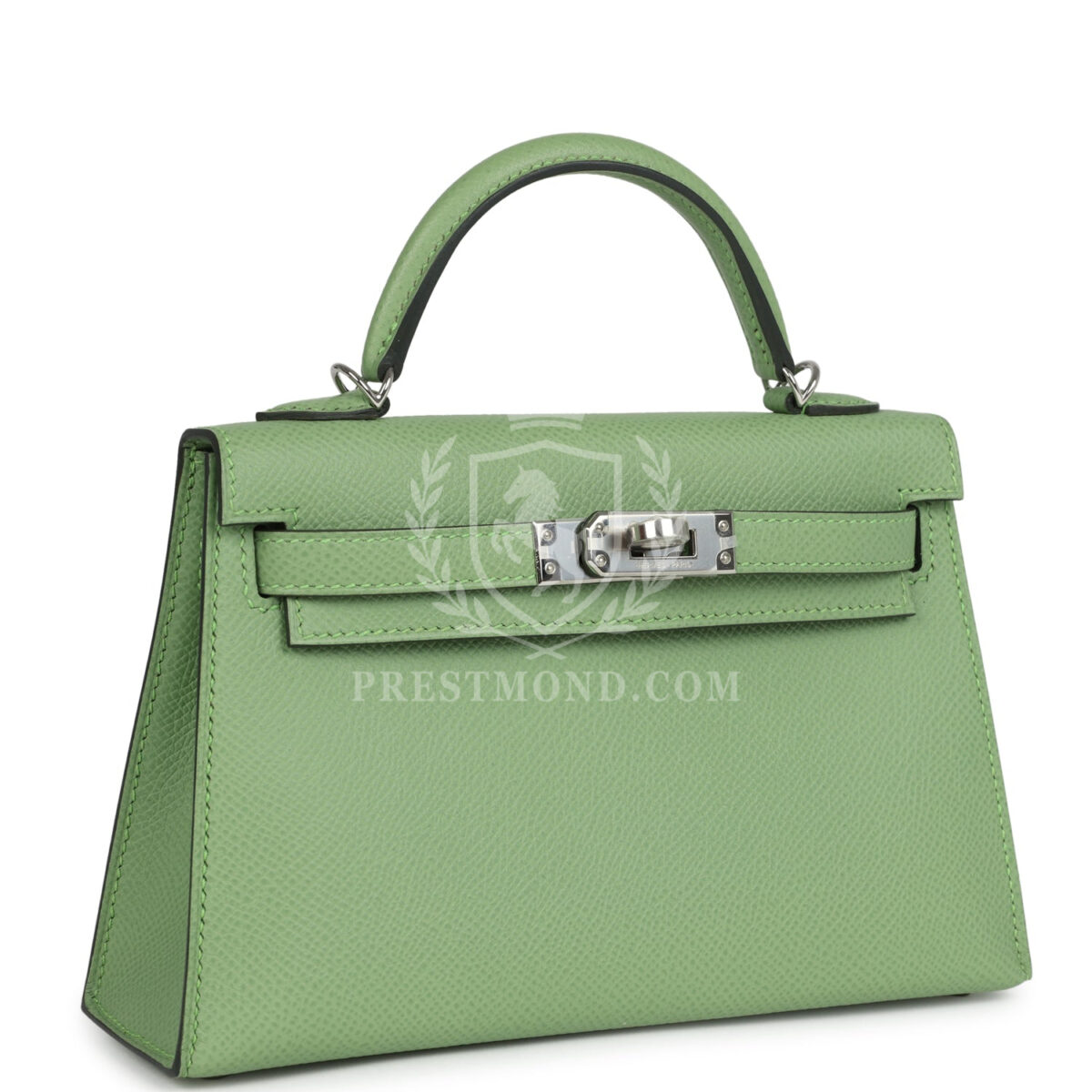 Hermes Kelly Sellier 20 Vert Criquet Epsom PHW — изображение 2