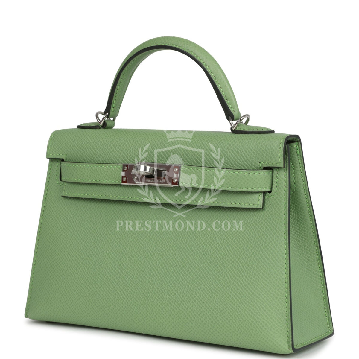 Hermes Kelly Sellier 20 Vert Criquet Epsom PHW — изображение 5