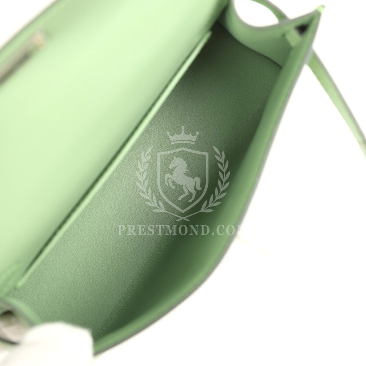Hermes Kelly Sellier 20 Vert Criquet Epsom PHW — изображение 8