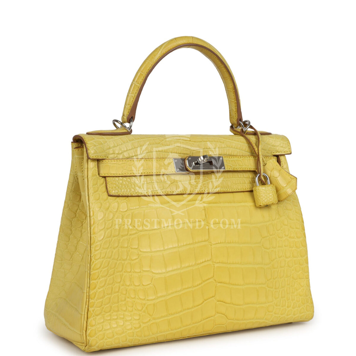 Hermes Kelly Retourne 28 Mimosa Matte Alligator Mississippiensis PHW — изображение 2