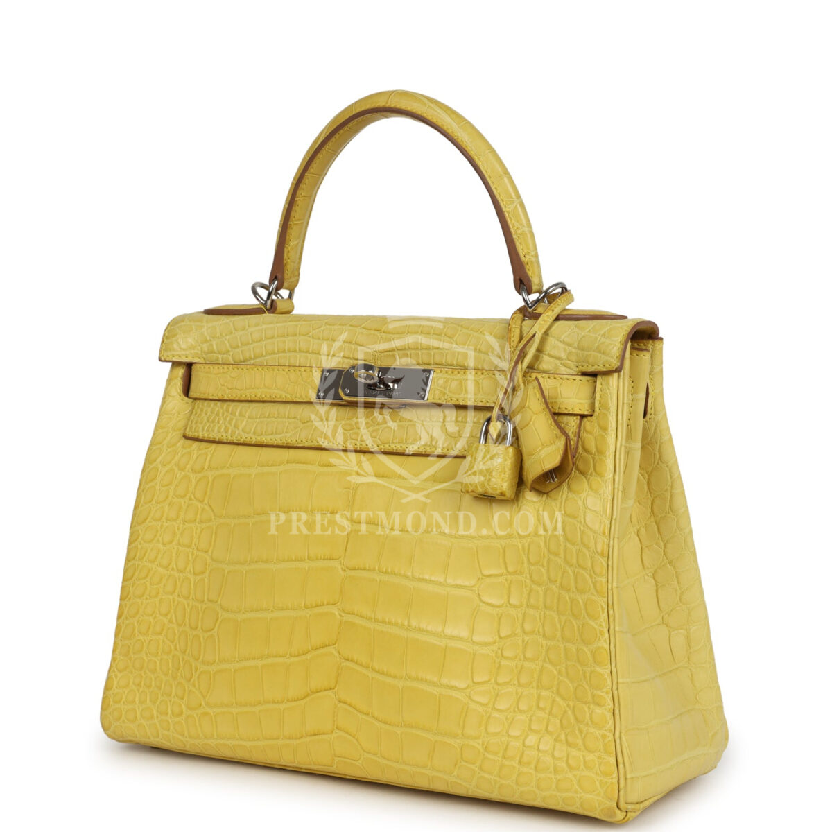 Hermes Kelly Retourne 28 Mimosa Matte Alligator Mississippiensis PHW — изображение 3