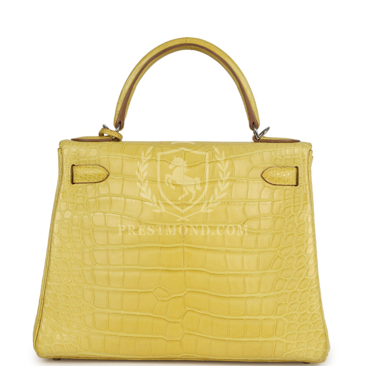 Hermes Kelly Retourne 28 Mimosa Matte Alligator Mississippiensis PHW — изображение 5
