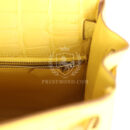 Hermes Kelly Retourne 28 Mimosa Matte Alligator Mississippiensis PHW