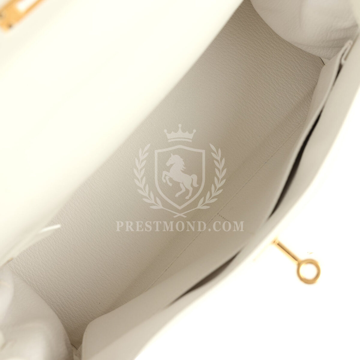 Hermes Kelly Retourne 28 White Evercolor GHW — изображение 9
