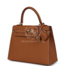 Hermes Kelly Sellier 25 GHW Epsom GHW