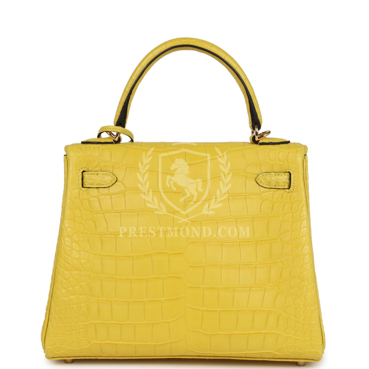 Hermes Kelly Retourne 25 Mimosa Matte Alligator GHW — изображение 4