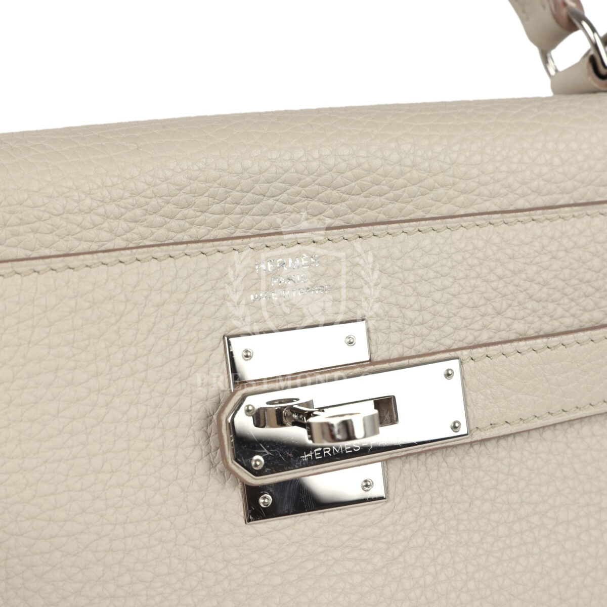 Hermes Kelly Retourne 28 Beton Clemence PHW — изображение 7