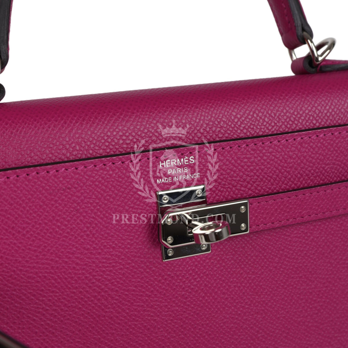 Hermes Kelly Sellier 25 Rose Pourpre Epsom PHW — изображение 7