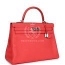 Hermes Retourne Kelly 35 Rose Jaipur Clemence PHW