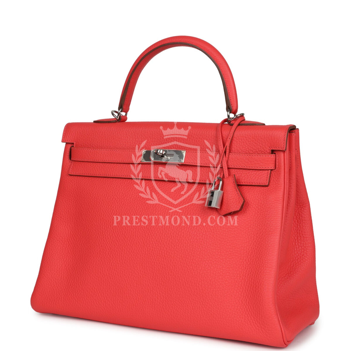 Hermes Retourne Kelly 35 Rose Jaipur Clemence PHW — изображение 5