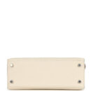 Hermes Kelly Sellier 25 Tri-Color Nata, Gris Meyer and Chai Epsom PHW