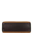 Vintage Hermes Kelly Retourne 35 Ebene Evercalf and Blond Troika PHW