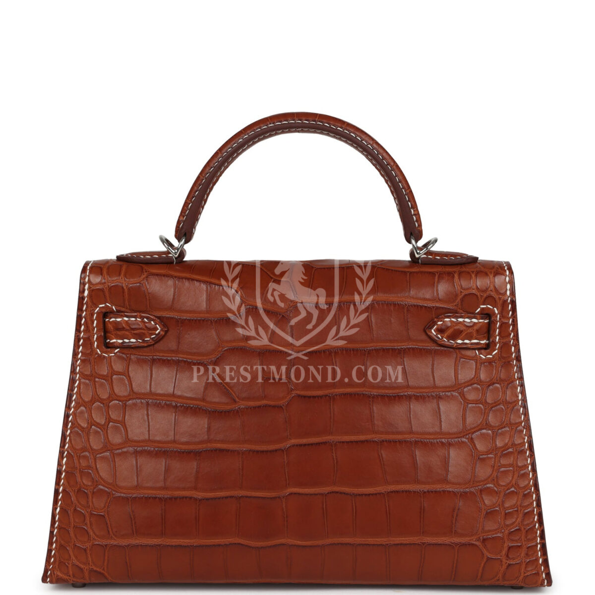 Hermes Kelly Sellier 20 Fauve Matte Alligator Barenia PHW — изображение 4