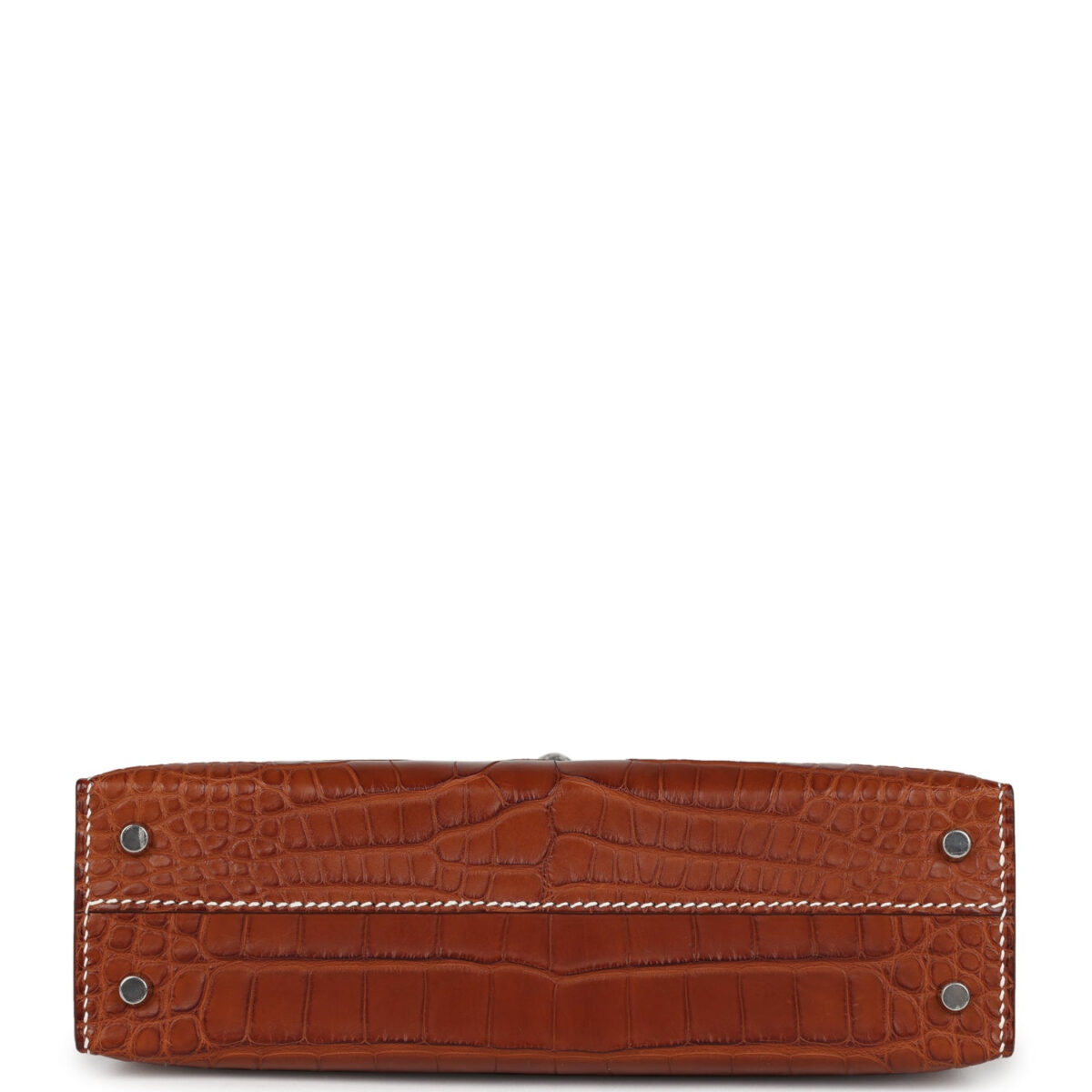 Hermes Kelly Sellier 20 Fauve Matte Alligator Barenia PHW — изображение 6