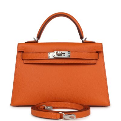 Hermes Kelly Sellier 20 Orange Epsom PHW