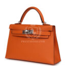 Hermes Kelly Sellier 20 Orange Epsom PHW
