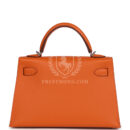 Hermes Kelly Sellier 20 Orange Epsom PHW